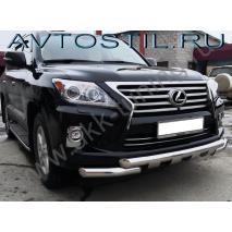 LX 570 Защита переднего бампера труба 60/60 мм G нержавейка