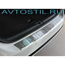BMW X1 2009-2012 Накладка на задний бампер нержавейка 