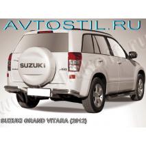 Grand Vitara Защита заднего бампера уголки двойные 60/42 мм нержавейка