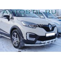 Kaptur Защита переднего бампера труба двойная с перемычками d60/42 нержавейка