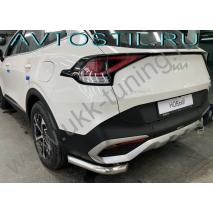 Sportage Защита заднего бампера уголки 60 мм нержавейка