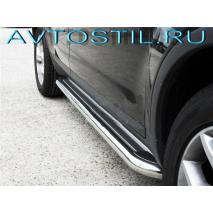 Ducato 2012 Пороги подножки площадки с трубой 60 мм средняя база нержавейка