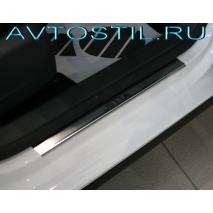 Toyota Yaris 2005-2011 Накладки на пороги нержавейка 5 дв
