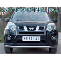 X-trail 2011 Передняя защита дуга 60 мм труба нержавейка