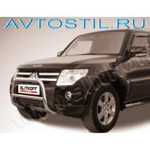 Pajero 4 Передняя защита кенгурятник 60 мм нержавейка