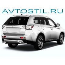 Outlander Защита заднего бампера d57 волна короткая нержавейка