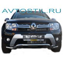 Duster Защита переднего бампера волна 53 мм нержавейка