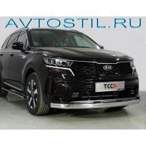 Sorento Защита переднего бампера труба овал d75/42 нержавейка