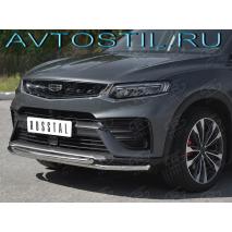Tugella Защита переднего бампера труба двойная 42/42 мм нержавейка