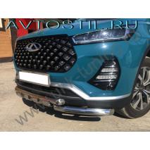X-trail 2007 Передняя защита труба 60 мм нержавейка G