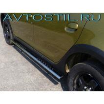 Stepway 2014 Подножки овальные с проступью 75х42 мм нержавейка