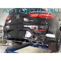 GLС Х253 2015 Coupe Задний диффузор с насадками
