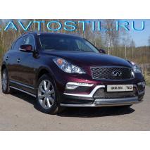 QX 50 Защита передняя нижняя двойная 42/42 мм нержавейка