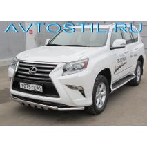 GX 460 Защита переднего бампера труба двойная 60/60 мм нержавейка G
