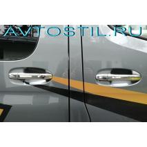 Sprinter W907 2017 Накладки на дверные ручки нержавейка 5 шт 1 отверстие