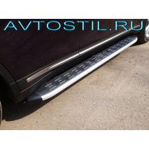 QX70 2015 Пороги подножки площадки алюминиевые с пластиковой накладкой