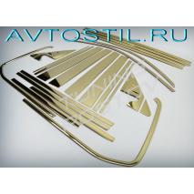 Land Cruiser 200 Накладки на стойки и молдинги окон нержавейка
