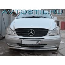 Vito 2005-2013 Защита переднего бампера труба 60 мм нержавейка