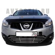 Qashqai 2011 Накладка на решетку бампера 16 мм нержавейка