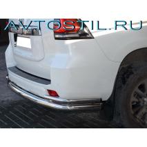 Prado 150 Задняя защита бампера труба с углами 76/42 мм нержавейка