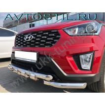 Creta Защита переднего бампера труба 60 мм нержавейка G