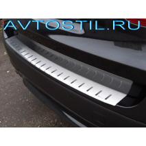 Chevrolet Aveo 2006-2011 Накладки на задний бампер нержавейка 4 дв