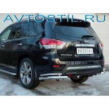 Pathfinder Задняя защита углы двойные 57/42 мм нержавейка