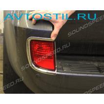 Land Cruiser 200 2007-2012 Накладки на ПТФ заднего бампера хром