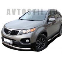 Sorento Защита переднего бампера труба 60 мм нержавейка