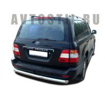 Land Cruiser 100 Защита заднего бампера труба 76 мм нержавейка