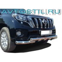 Prado 150 Передняя защита труба 76 мм дизайн Groender нержавейка