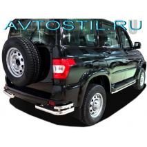 Uaz Patriot Задняя защита уголки двойные 60/42 мм нержавейка