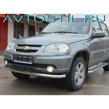 Niva 2010 Передняя защита бампера 53 мм нержавейка