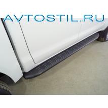 V9 Пороги подножки площадки черные алюминивые крепеж в комплекте