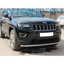 Grand Cherokee Защита переднего бампера труба 76 мм нержавейка