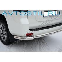 Prado 150 Защита заднего бампера с углами d76 нержавейка