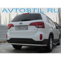 Sorento Защита заднего бампера труба d57 с углами нержавейка