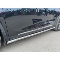 TXL Защита штатного порога труба 53 мм нержавейка крепеж в комплекте