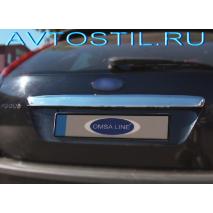 Ford Focus 2 2005-2008 Накладка на верх номера нержавейка 4 двери