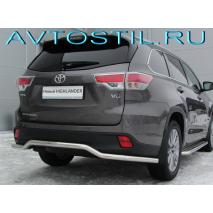 Highlander Защита заднего бампера d60 волна длинная нержавейка