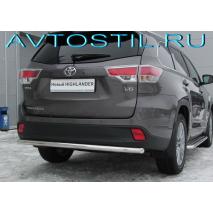 Highlander Защита заднего бампера d60 радиусная нержавейка