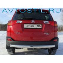 RAV4 Защита задняя овальная 75х42 мм нержавейка