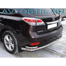 RX Защита заднего бампера труба с углами 60/42 мм нержавейка