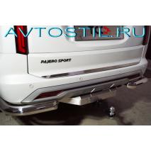 Pajero Sport Накладка на заднюю дверь шлифованная нержавейка
