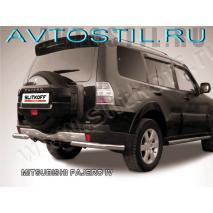 Pajero 4 Защита заднего бампера уголки d76 нержавейка