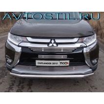 GX 460 Защита передняя нижняя двойная 76/75 мм нержавейка