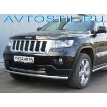 Grand Cherokee Защита переднего бампера труба 76 мм нержавейка