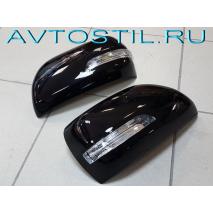 Land Cruiser 200 Корпуса зеркал чёрные с повторителями поворотов
