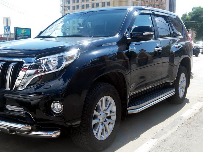 Защита порогов Toyota Prado 150 Style 2019