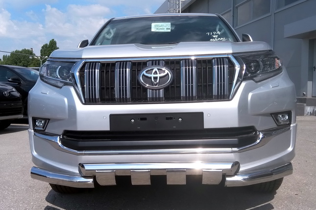 Защита переднего бампера Toyota Prado 150 2019